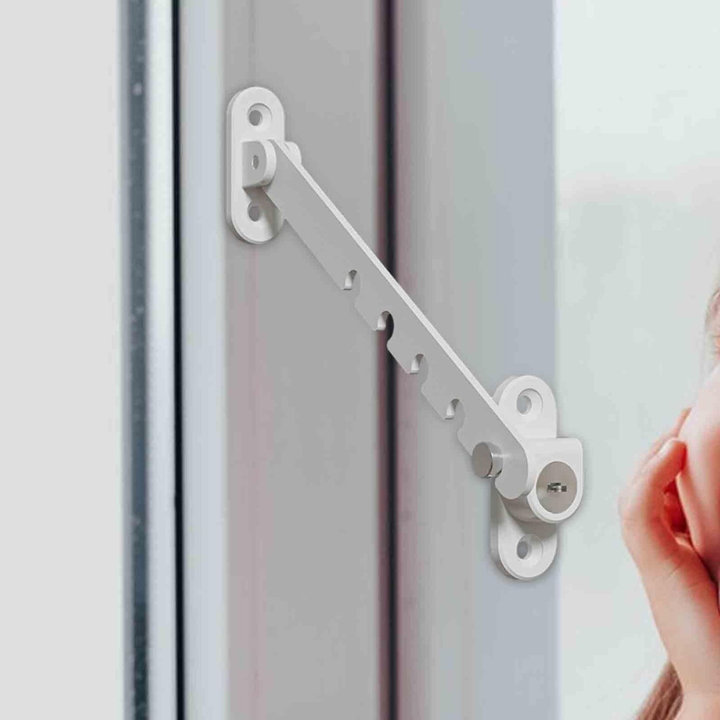 Bloque Porte - ChildSafetyLockStopper™ - Blanc - Janice Touche
