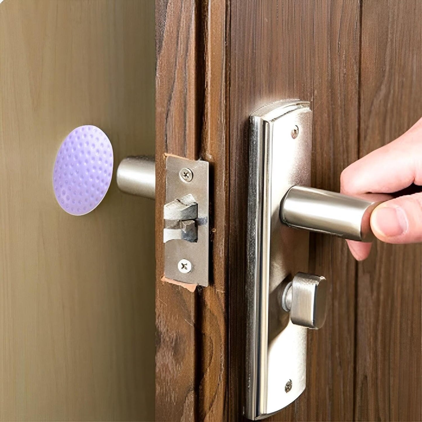 Butée de Porte - SecureStop™ - Mauve Pastel - Janice Touche