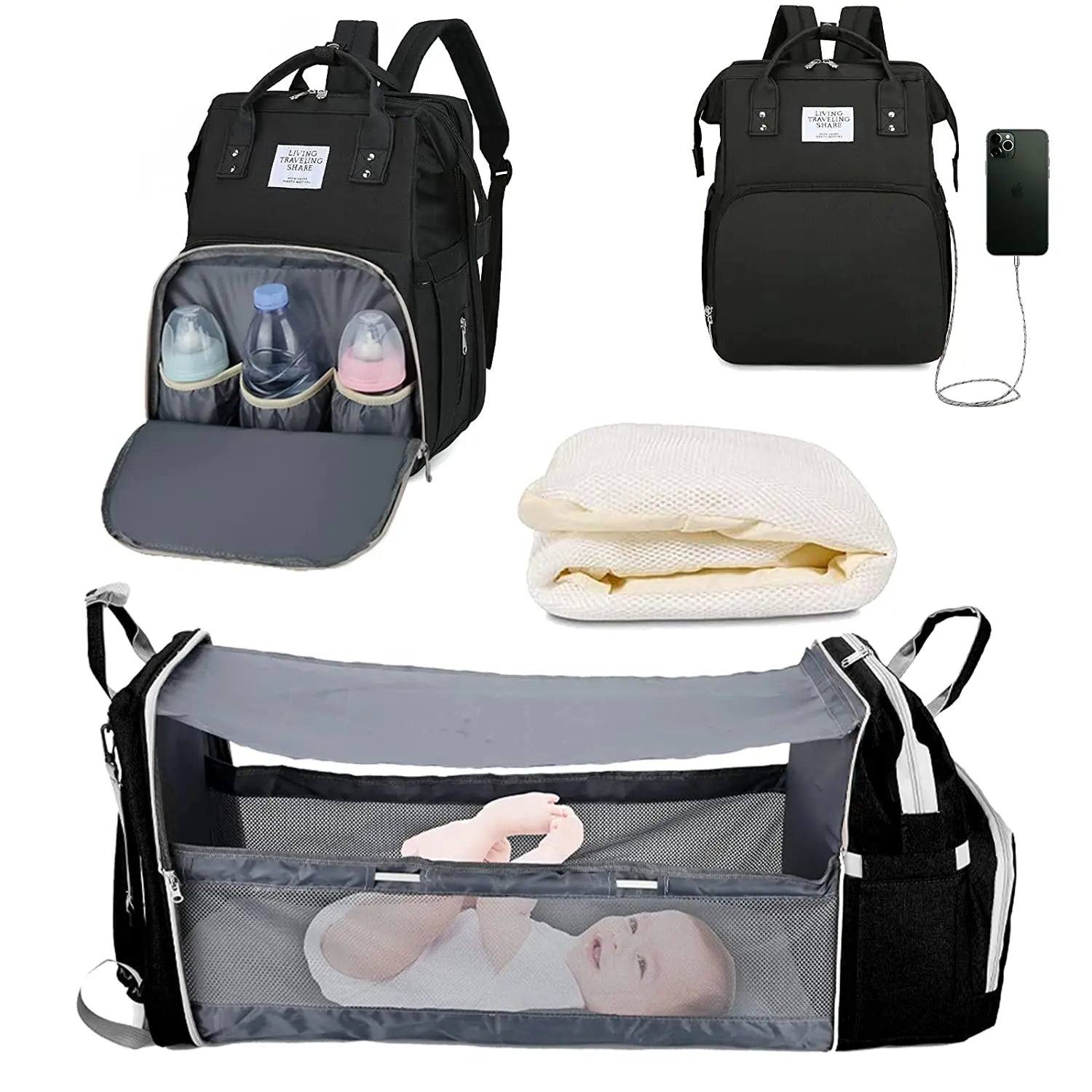sac à dos à langer - Janice Touche
