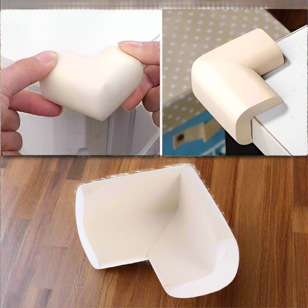 Protecteur de Coin de Table - BabySafetyCornerProtector™ - Blanc - Janice Touche
